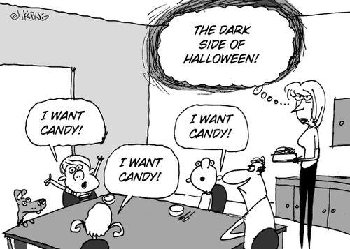 The dark side of Halloween.