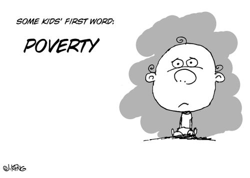 Kids living in poverty