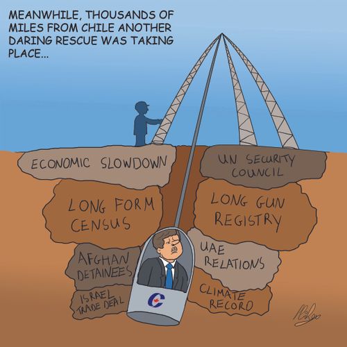 Stephen Harper's daring rescue bid.