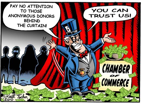 "Pay no attention to those anonymous donors behind the curtain! You can trust us!"