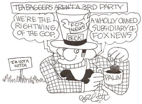 Teabaggers aren't a 3rd party: 'We're the rightwing of the GOP,'  'A Wholly owned sunsidiary og Fox News'