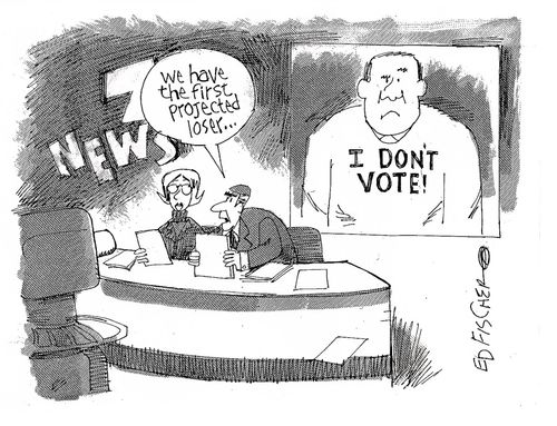 "We have the first projected loser..."