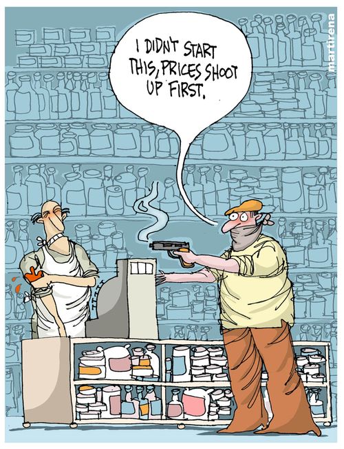 "I didn't start this, prices shoot up first."