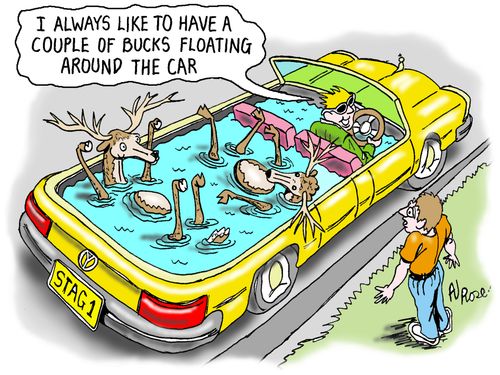 "I always like to have a couple of bucks floating around the car."