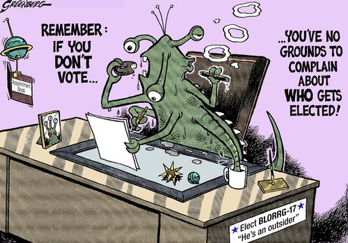 Vote or don't complain!