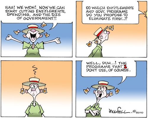 "Hah! We won! Now we can start cutting entitlements, spending, and the size of government!!"