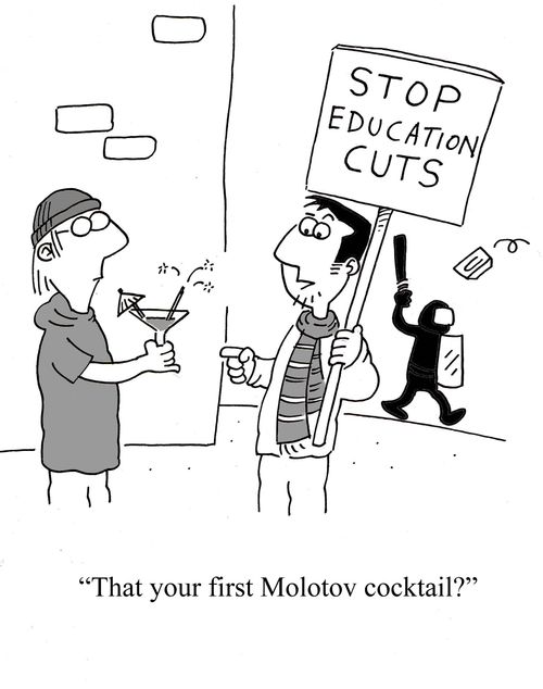'That your first Molotov cocktail?'