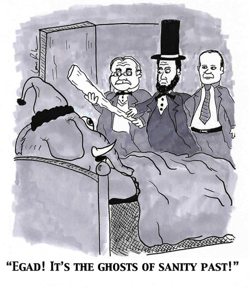 'Egad! It's the ghosts of sanity past!'