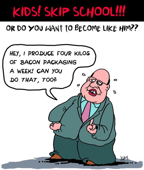 "Hey, I produce four kilios of bacon packaging a week! Can you do that, too?"
