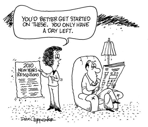 'New Year's resolutions