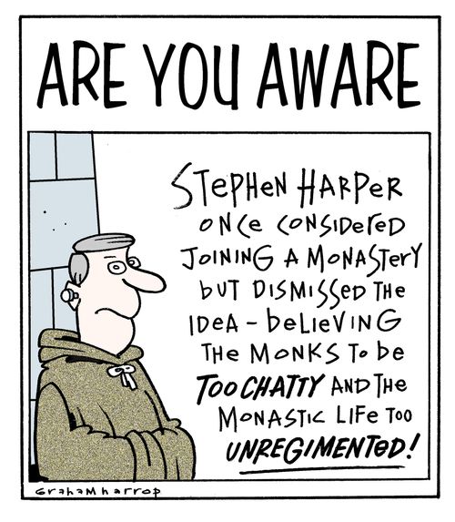 Stephen Harper on the Monastic life.