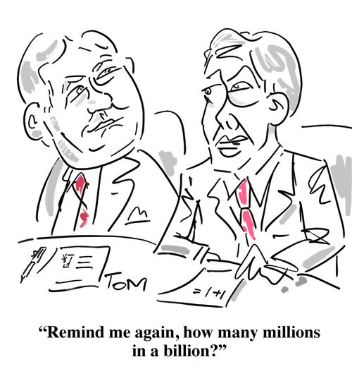 Alan Johnson: 'Remind me again, how many millions in a billion?'