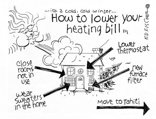 With a cold, cold winter...how to lower your heating bill.