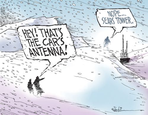 "Hey! That's the car's antenna!"