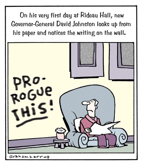 The Governor-General settles in.