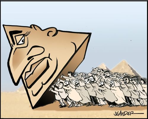 The falling pyramid