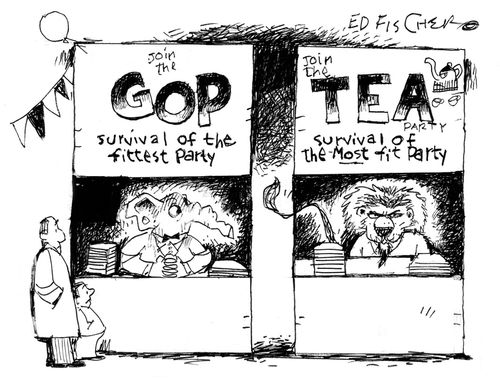 Join the Tea Party, Survival of the most fit party.