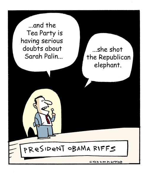 President Obama riffs