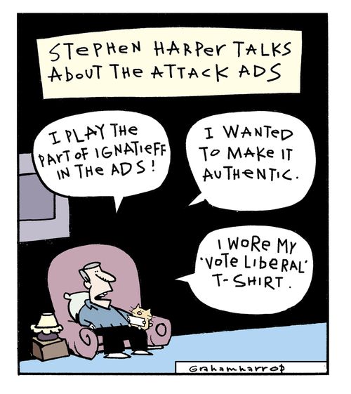 Stephen Harper on the attack ads.