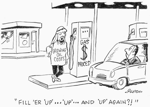 "Fill 'er 'up'...'up'...and 'up' again?!"