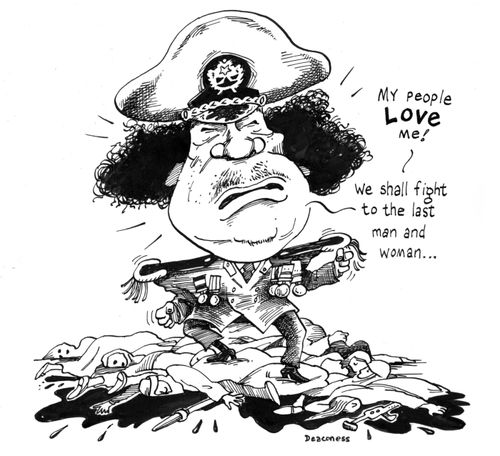 Gadaffi is the Last Man Standing