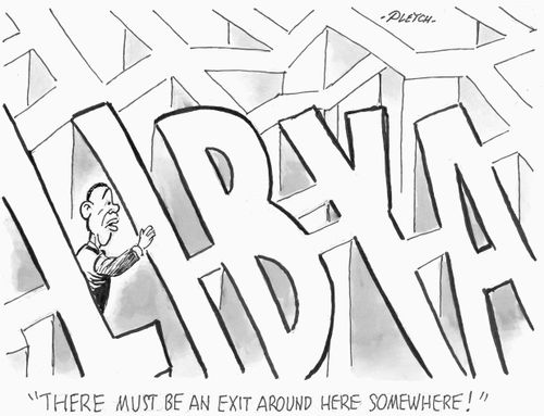 'There must be an exit around here somewhere!'