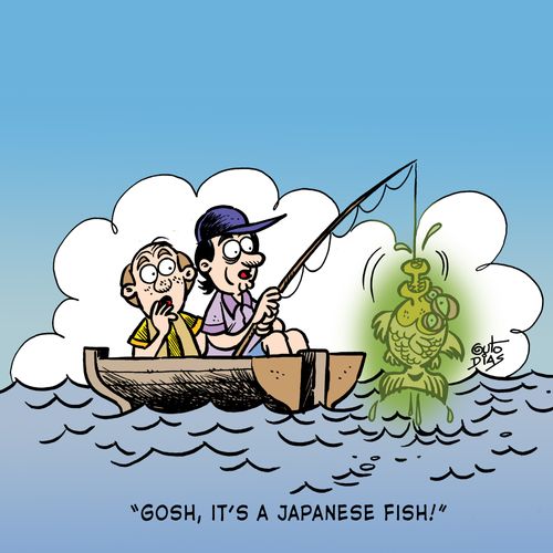 'Gosh, it's a Japanese fish!'