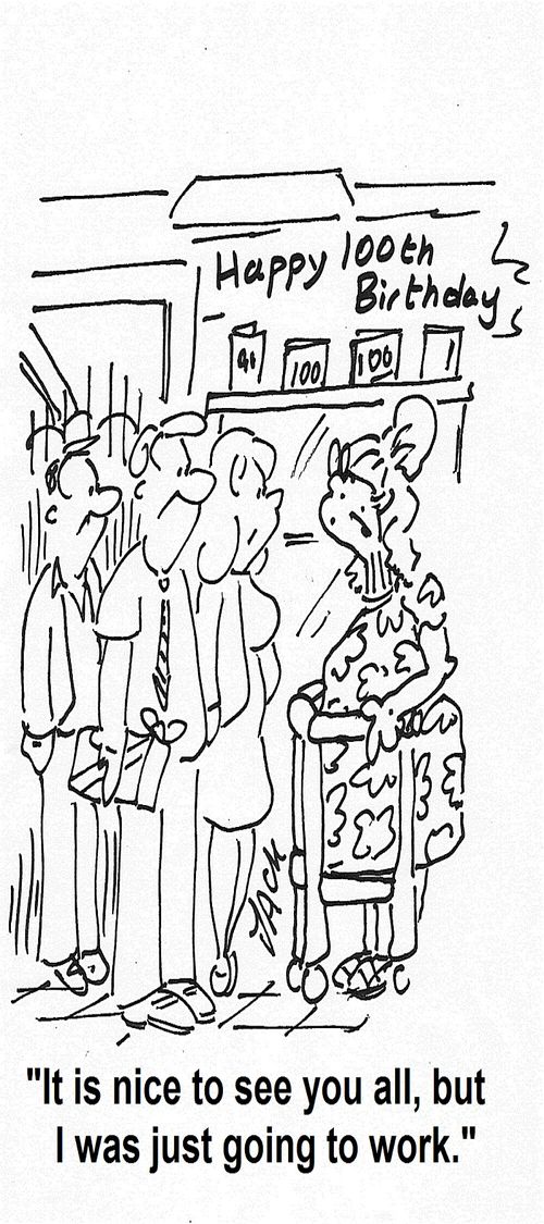 'It's nice to see you all,but I was just going out to work.'