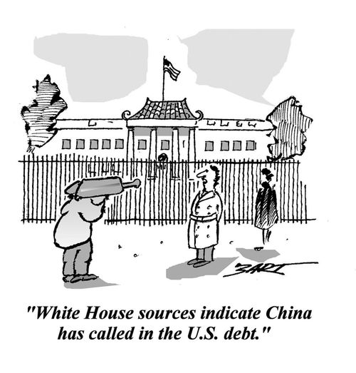 "White House sources indicate China has called in the US debt."