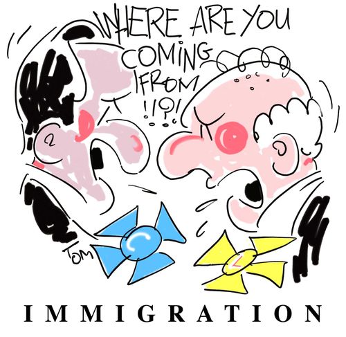 Cameron v Cable on immigration: 'Where are you coming from?'