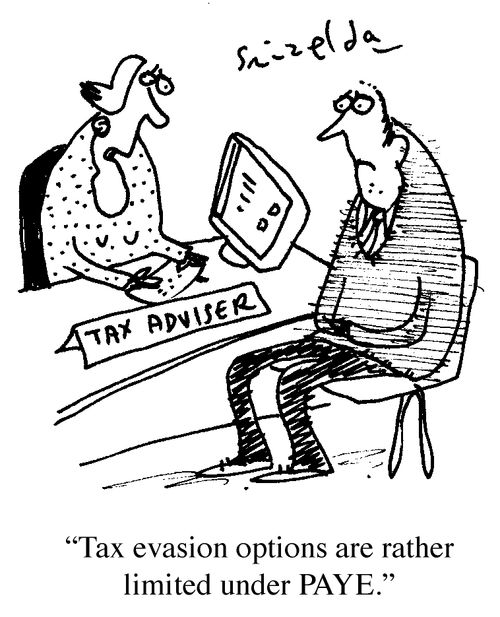 'Tax evasion options are rather limited under PAYE.'