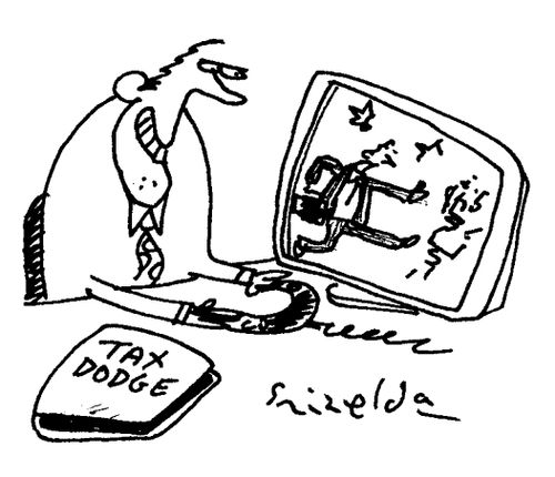 Tax dodge computer game
