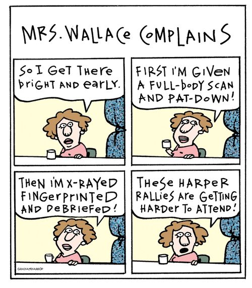 Mrs. Wallace complains...
