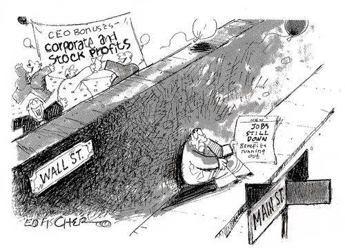 Wall Street vs Main Street.