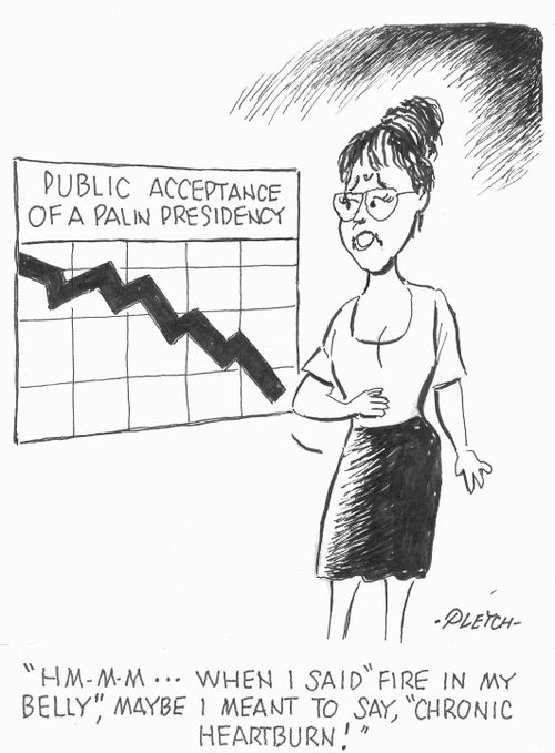 'HM...MM...When I said 'Fire in My Belly', maybe I meant to say, 'Chronic Heartburn!'