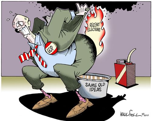 GOP tries to use the same old old ideas and gets burned.