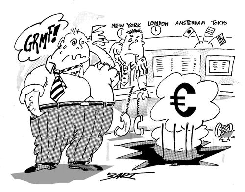 Euro through the floor