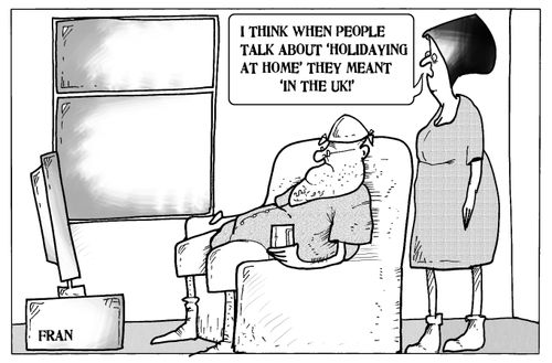 "I think when people talk about 'holidaying at home' they meant 'in the UK!'"