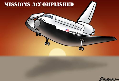 Space shuttle Mission Accomplished