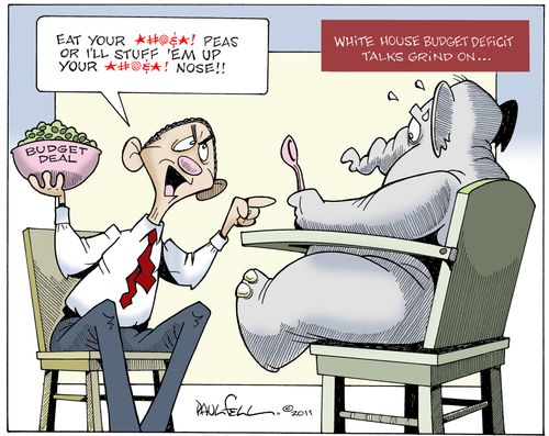 White House Budget Deficit Talks Grind On...