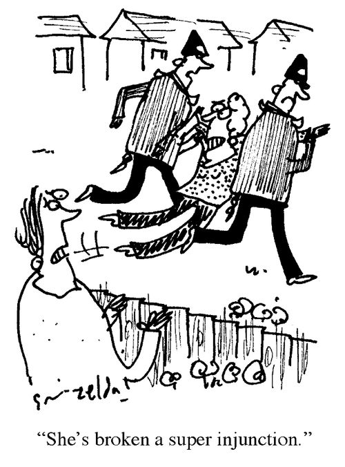 'She's broken a super injunction.'