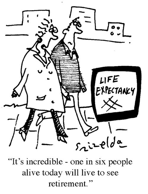 'It's incredible - one in six people alive today will live to see retirement.'