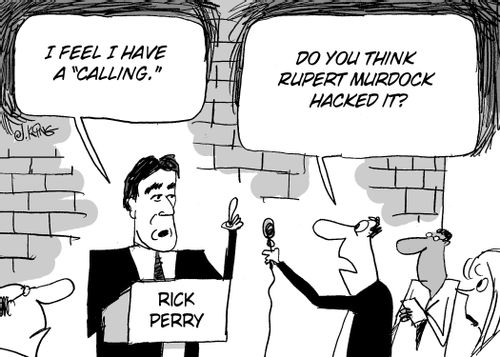 'I feel I have a calling.' - 'Do you think Rupert Murdock hacked it?'