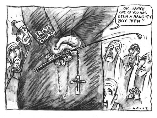 Irish catholic church closes ranks over sex scandal.