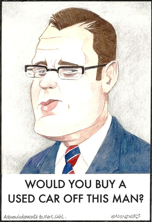 Would you buy a used car off this man?