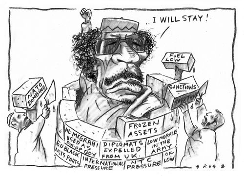 Gaddafi wont leave and says he will stay till victory or martyrdom