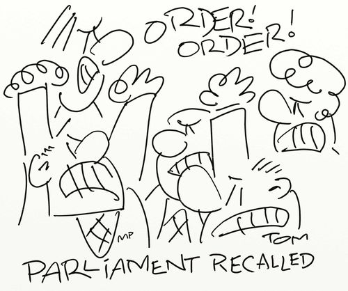 Riots in Parliament.