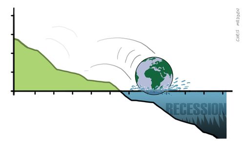 The world enters a global financial recession.