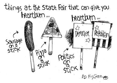 Things at the state fair that can give you heartburn...