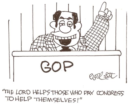GOP: 'The Lord helps those who pay Congress to help themselves!'